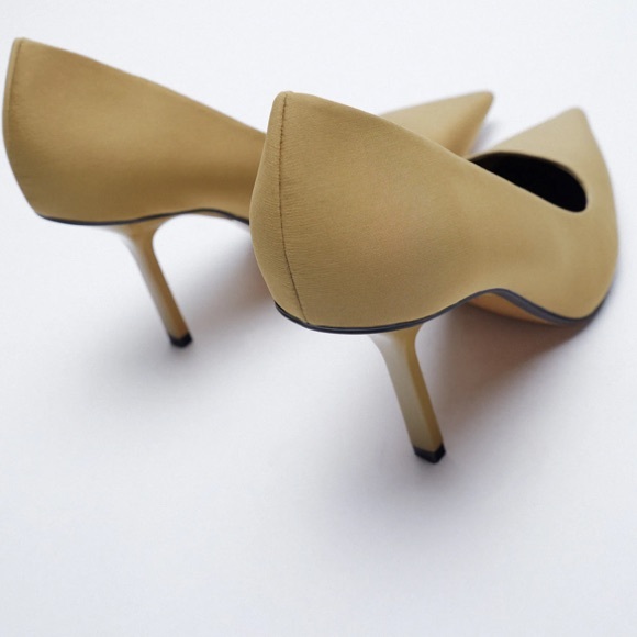 Zara satin effect high heels NWT - Picture 4 of 5